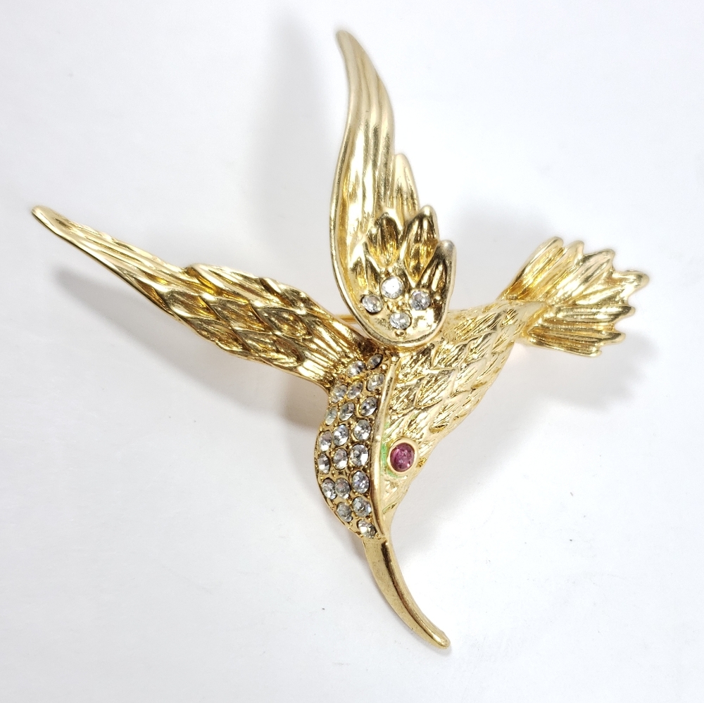 Hummingbird brooch - Picture 4 of 7